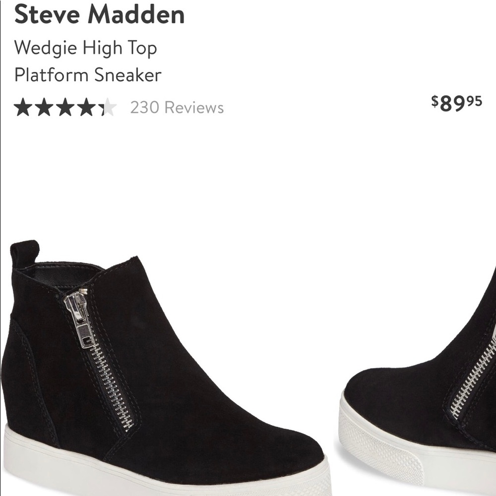 Steve Madden wedgie platform sneaker